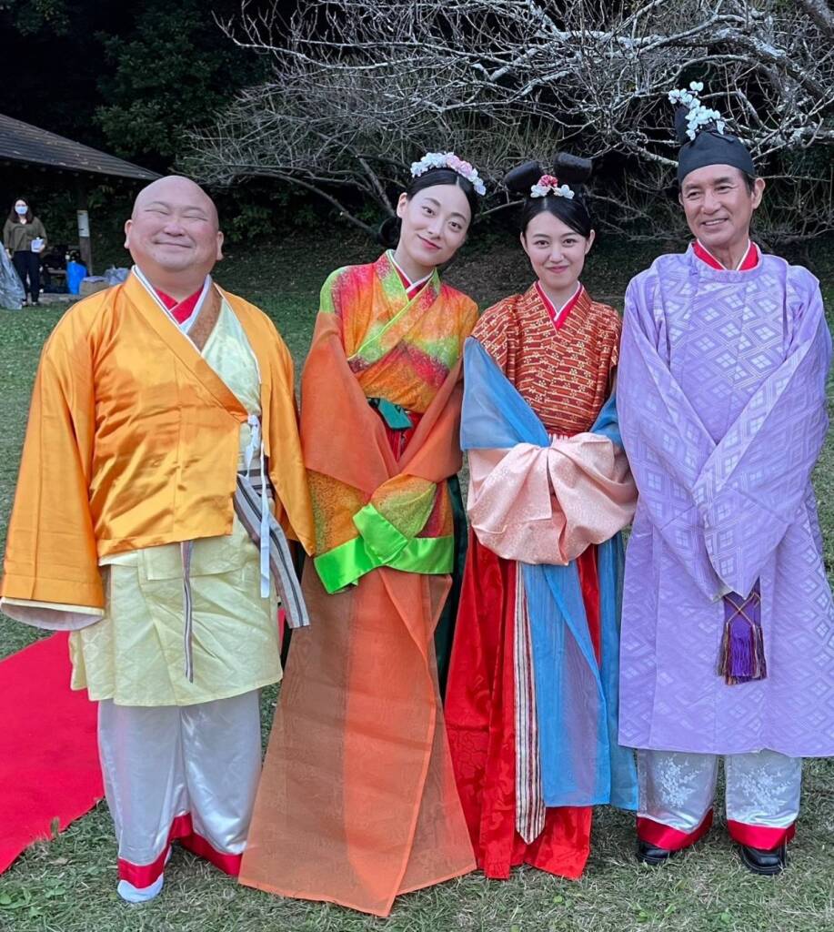 大宰府での初披露上映の様子